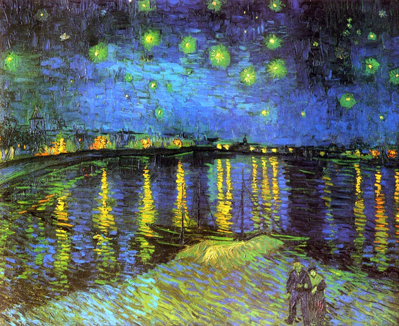  Vincent Van Gogh A Starry Night Over the Rhone - Canvas Art Print