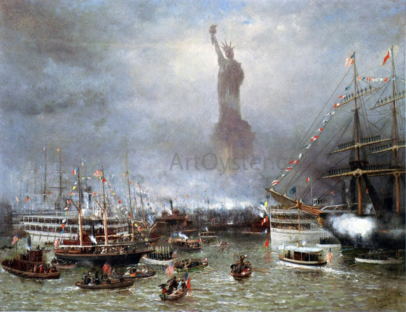  Frederick Rondel Statue of Liberty Celebration - Canvas Art Print