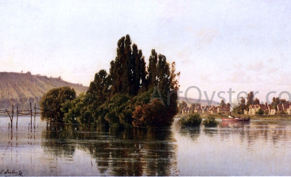  Leon Joubert Steamboat on a River - Canvas Art Print