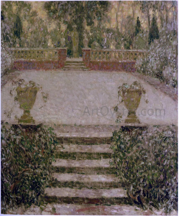  Henri Le Sidaner Steps in the Garden - Canvas Art Print