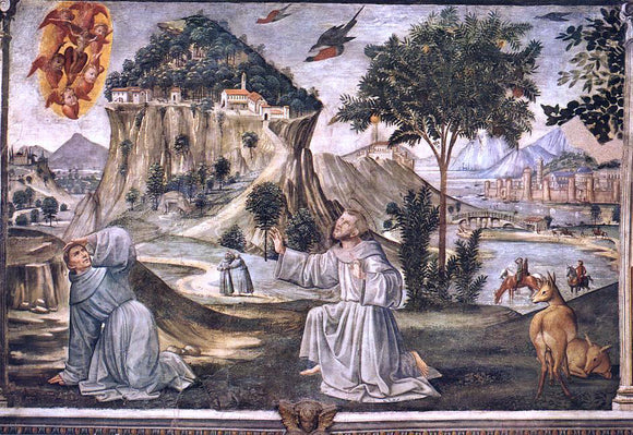  Domenico Ghirlandaio Stigmata of St Francis - Canvas Art Print