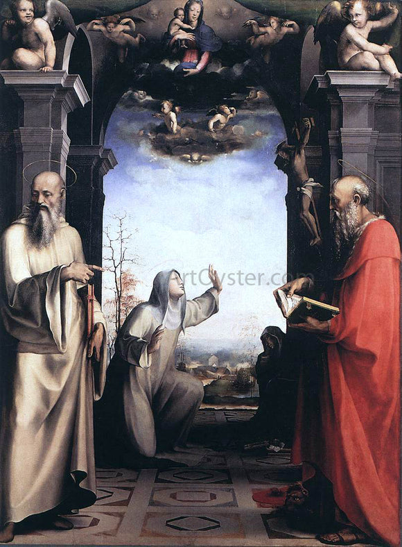  Domenico Beccafumi Stigmatization of St Catherine of Siena - Canvas Art Print