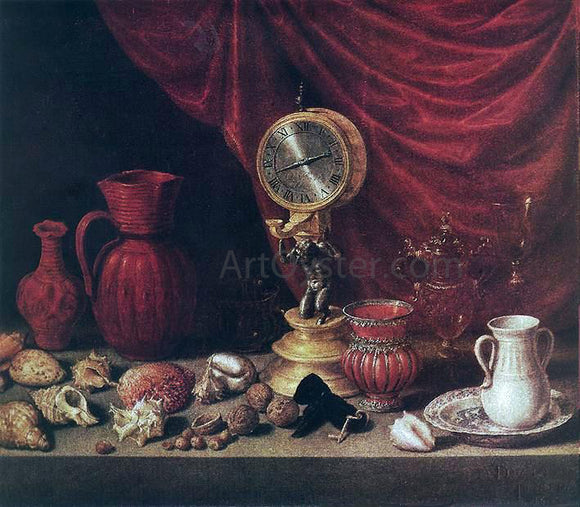  Antonio De Pereda Still-Life with a Pendulum - Canvas Art Print