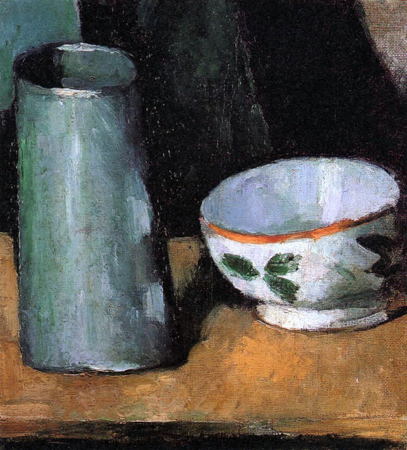  Paul Cezanne Still Life, Bowl and Milk Jug - Canvas Art Print