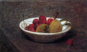 Henri Fantin-Latour Still Life of Cherries and Almonds - Canvas Art Print