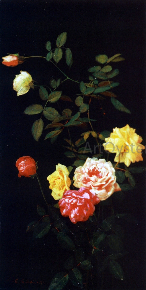  George Cochran Lambdin Still Life of Roses - Canvas Art Print