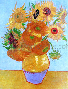  Vincent Van Gogh A Still Life: Vase with Twelve Sunflowers - Canvas Art Print