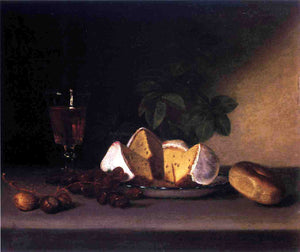  Raphaelle Peale Still Life: Wine, Cakes and Nuts - Canvas Art Print