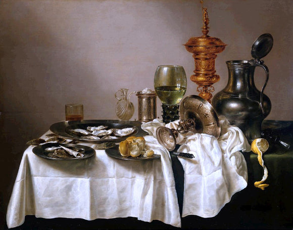  Willem Claesz Heda Still Life with a Gilt Goblet - Canvas Art Print