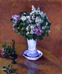  Gustave Caillebotte Still LIfe with a Vase of Lilacs - Canvas Art Print