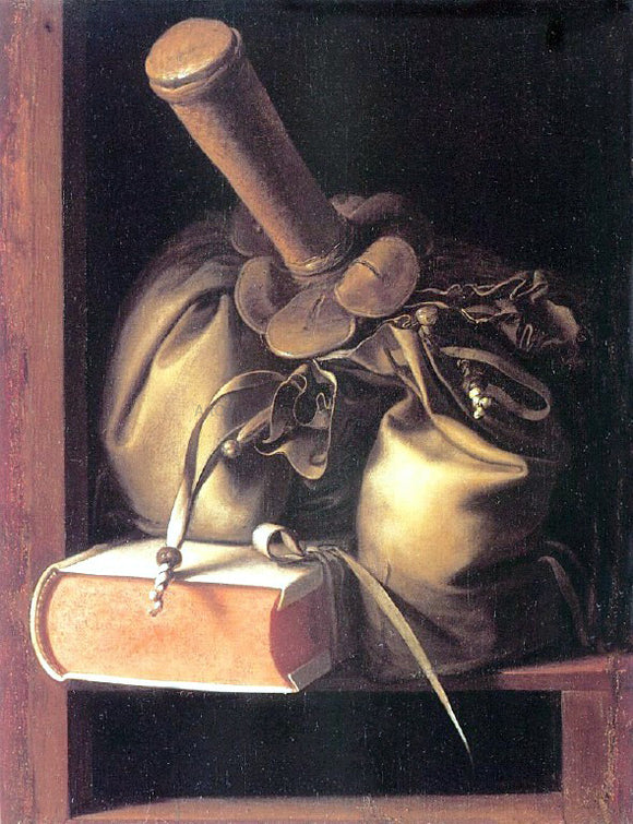  Gerrit Dou Still Life with Book and Purse - Canvas Art Print