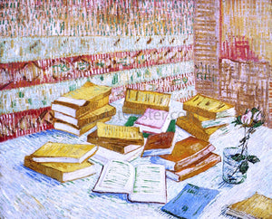  Vincent Van Gogh Still Life with Books, "Romans Parisiens" - Canvas Art Print