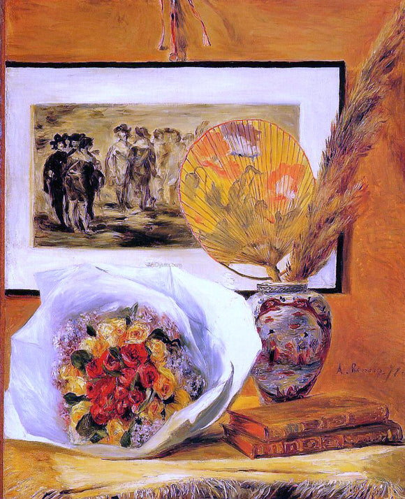  Pierre Auguste Renoir Still Life with Bouquet - Canvas Art Print