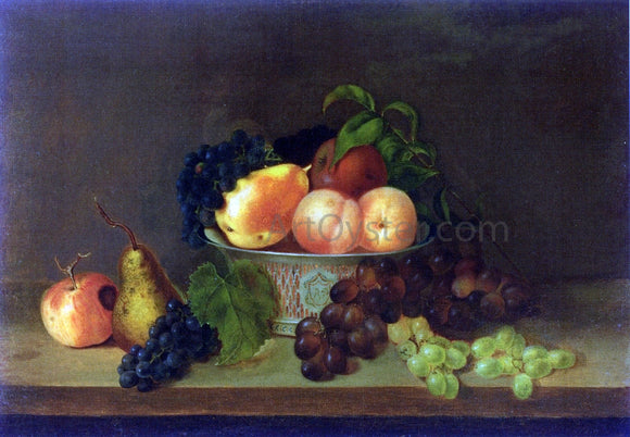  Mary Jane Peale Still LIfe with Bowl of Fruit - Canvas Art Print
