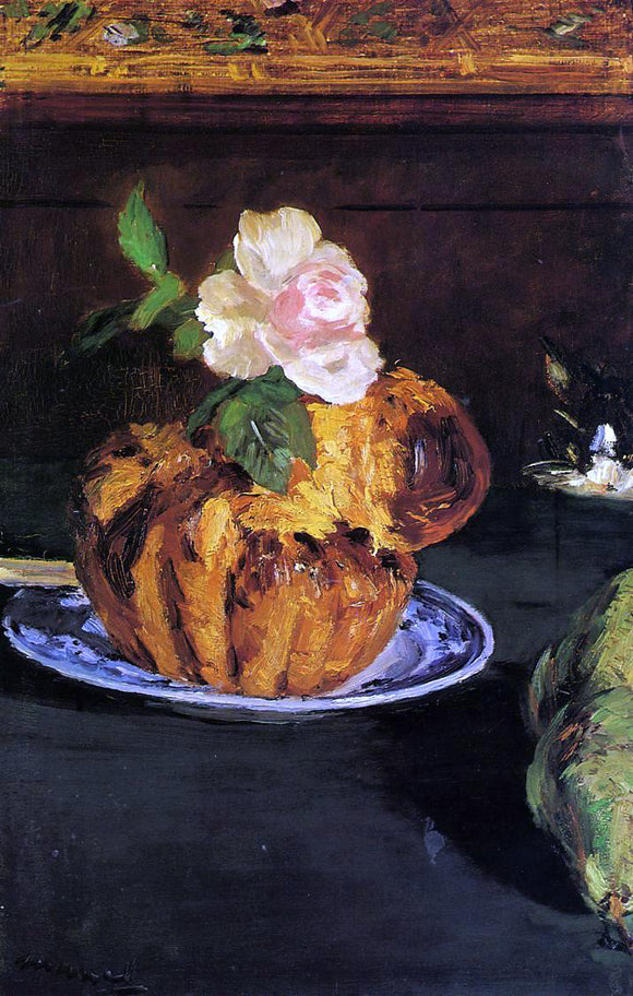  Edouard Manet Still Life with Brioche - Canvas Art Print