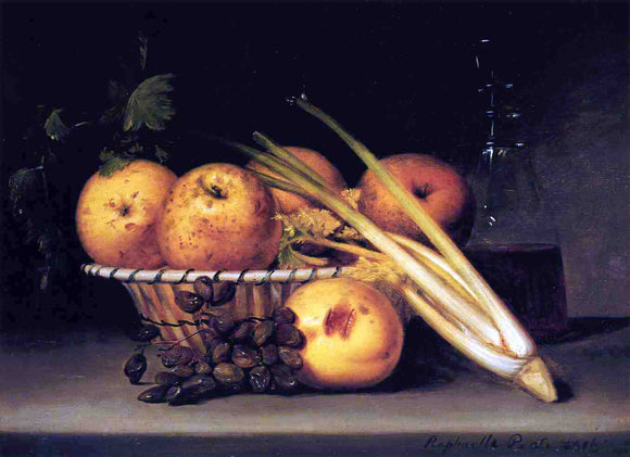  Raphaelle Peale Still Life with Celery and Wind - Canvas Art Print