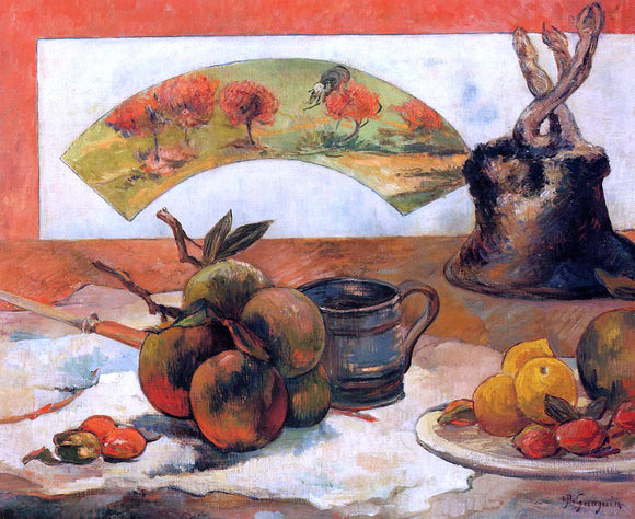  Paul Gauguin Still Life with Fan - Canvas Art Print