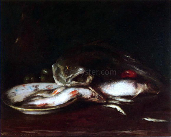  William Merritt Chase Still Life with Fish - Canvas Art Print