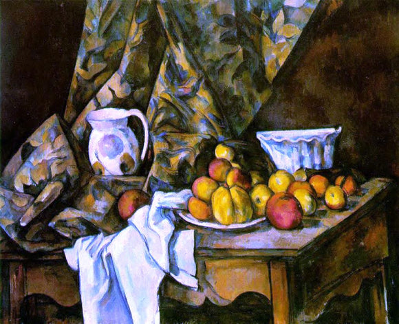  Paul Cezanne Still Life with Flower Holder - Canvas Art Print