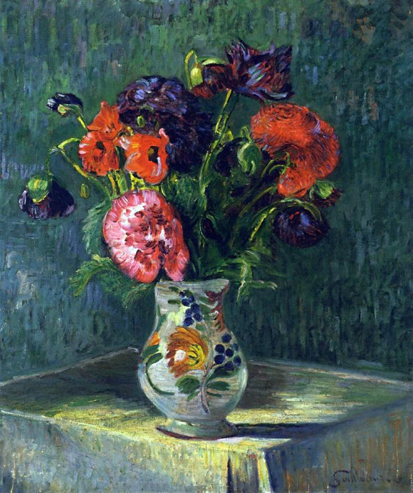  Armand Guillaumin Still Life with Flowers - Canvas Art Print
