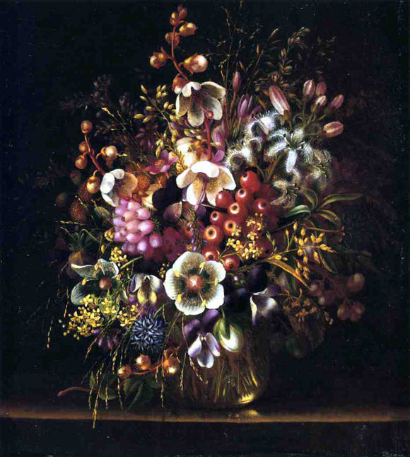  Adelheid Dietrich Still Life with Flowers in a Vase - Canvas Art Print