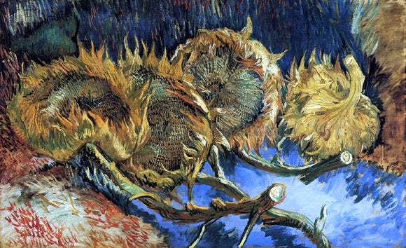  Vincent Van Gogh Still Life with Four Sunflowers - Canvas Art Print