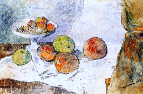  Paul Gauguin Still Life with Fruit Plate - Canvas Art Print