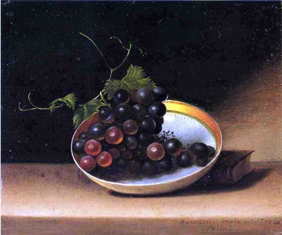  Raphaelle Peale Still Life with Grapes and Dish - Canvas Art Print