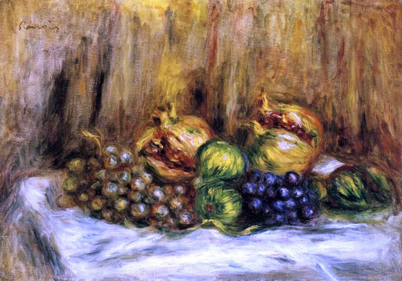 Pierre Auguste Renoir Still Life with Grapes - Canvas Art Print