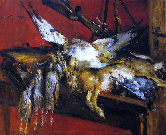  Lovis Corinth Still Life with Hare and Partridges - Canvas Art Print