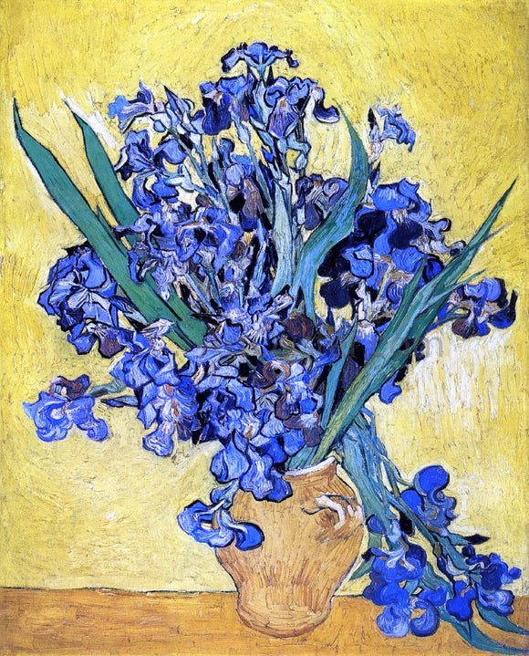  Vincent Van Gogh A Still Life with Irises - Canvas Art Print