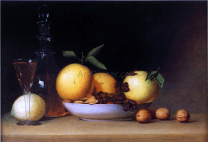  Raphaelle Peale Still Life with Liqueur and Fruit - Canvas Art Print