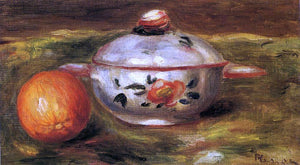  Pierre Auguste Renoir Still Life with Orange and Sugar Bowl - Canvas Art Print