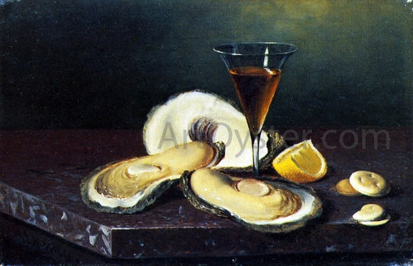  Andrew H. Way Still Life with Oysters - Canvas Art Print