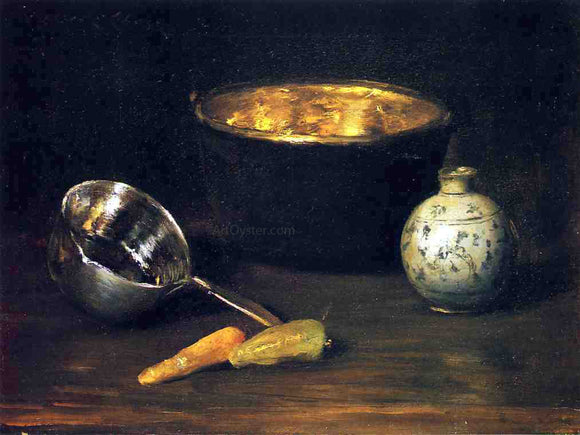  William Merritt Chase Still Life with Pepper and Carrot - Canvas Art Print