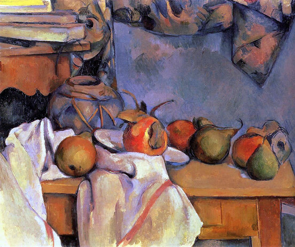  Paul Cezanne Still Life with Pomegranate and Pears - Canvas Art Print