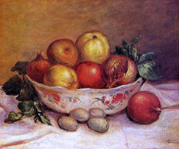  Pierre Auguste Renoir Still Life with Pomegranates - Canvas Art Print