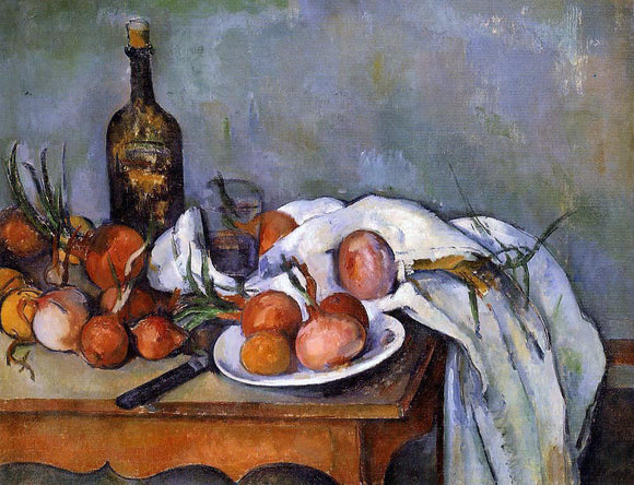  Paul Cezanne A Still Life with Red Onions - Canvas Art Print