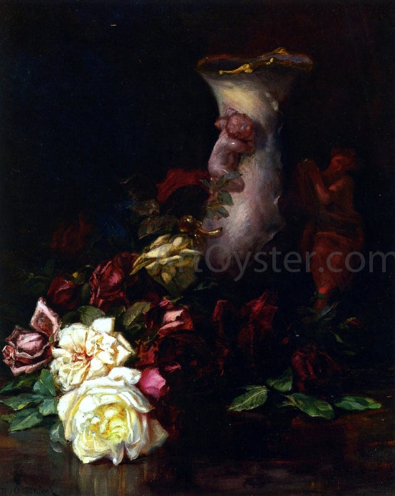  Robert Jenkins Onderdonk Still Life with Roses - Canvas Art Print