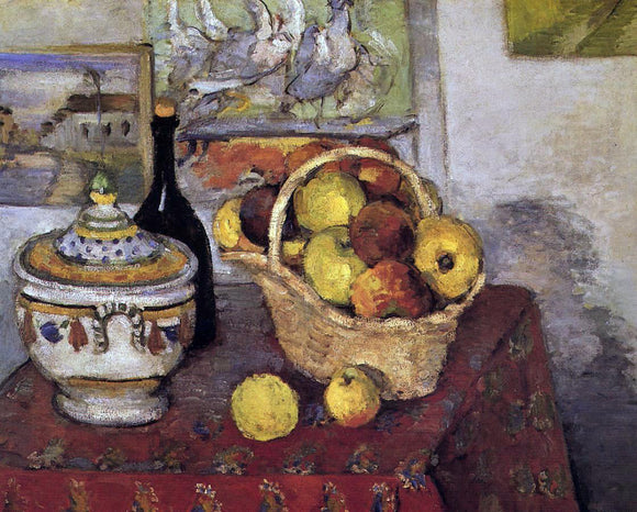  Paul Cezanne Still Life with Soup Tureen - Canvas Art Print