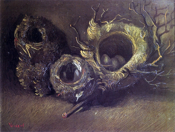  Vincent Van Gogh Still Life with Three Birds' Nests - Canvas Art Print