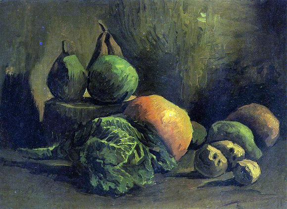  Vincent Van Gogh Still Life with Vegetables and Fruit - Canvas Art Print