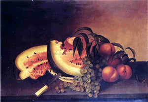  Rubens Peale Still Life with Watermelon - Canvas Art Print