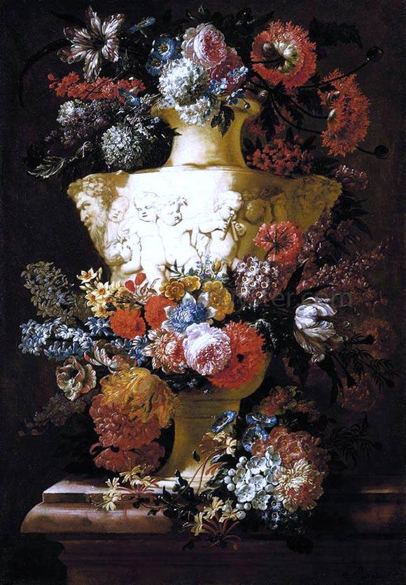  Jan-Baptist Bosschaert Still-Life of Flowers - Canvas Art Print
