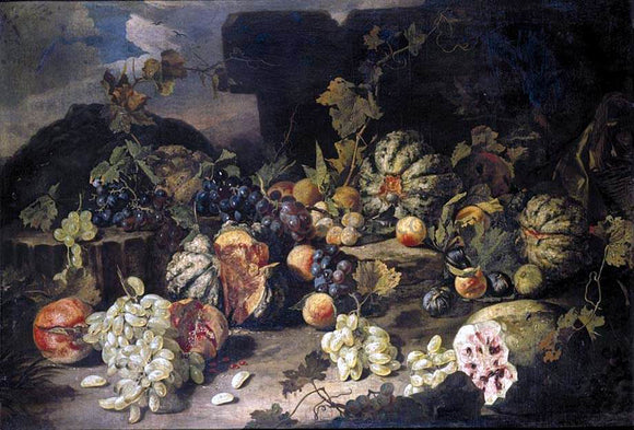  Franz Werner Von Tamm Still-Life of Fruit - Canvas Art Print