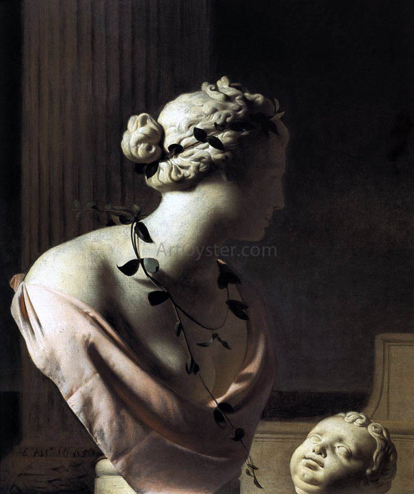  Caesar Van Everdingen Still-Life with a Bust of Venus - Canvas Art Print