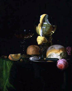  Simon Luttichuijs Still-Life with a Peeled Lemon in a Roemer - Canvas Art Print