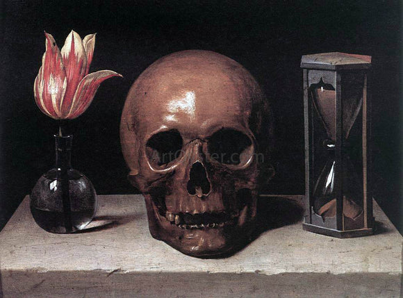  Philippe De Champaigne Still-Life with a Skull - Canvas Art Print