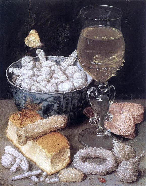  Georg Flegel Still-Life with Bread and Confectionary - Canvas Art Print