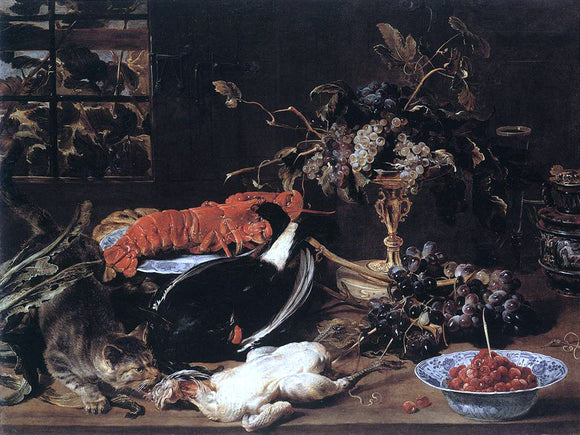  Frans Snyders Still-life with Crab and Fruit - Canvas Art Print